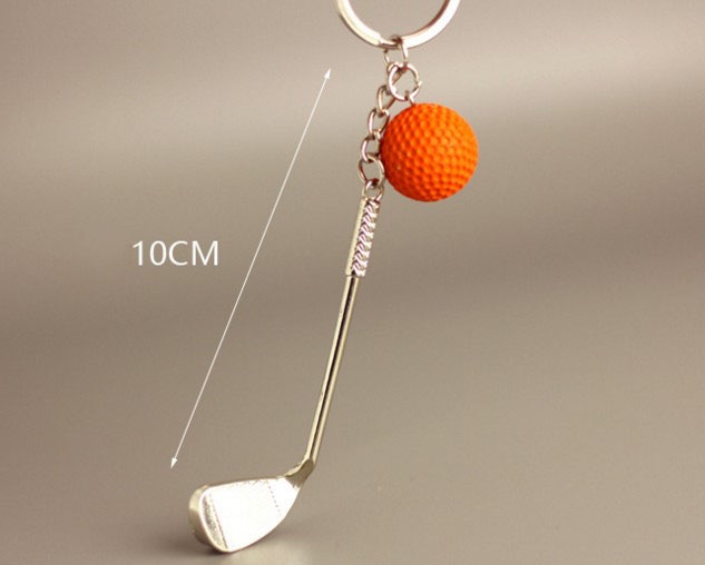 Golf club and golf ball keychain, Custom Your Ball Keychains