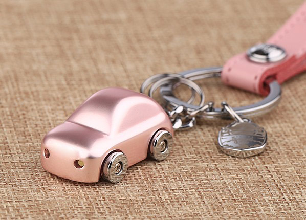 Alloy LED car keychain