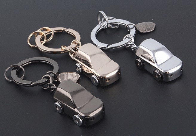 zinc alloy LED car keychain