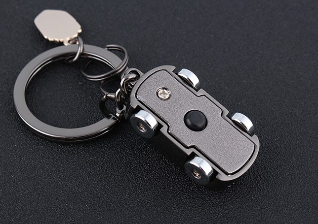 zinc alloy LED car keychain