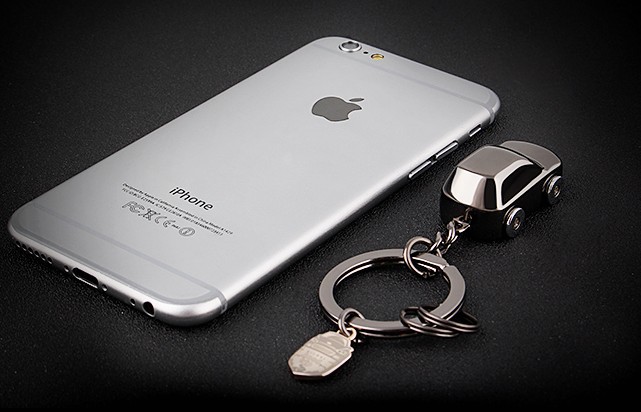 zinc alloy LED car keychain