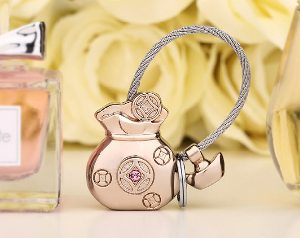 Money bag keychain