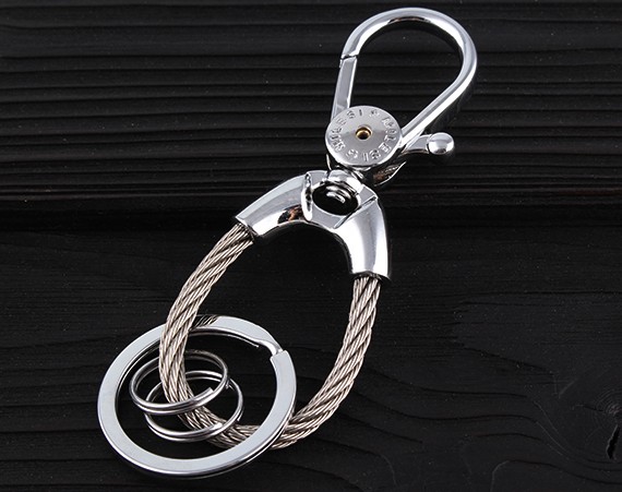 Classic simplicity alloy keychain