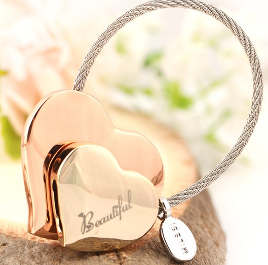 heart to heart keychain