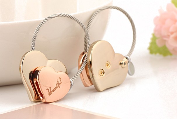 heart to heart keychain