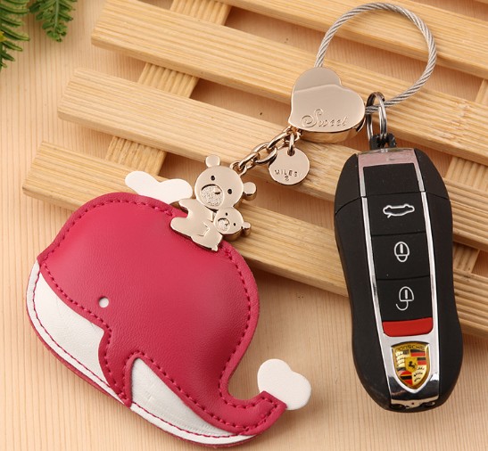 Whale leather keychain, Custom Your Animals Keychains,Keychains Favors