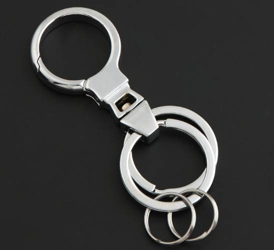 Classic double ring keychain