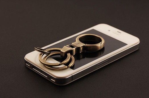 Classic double ring keychain