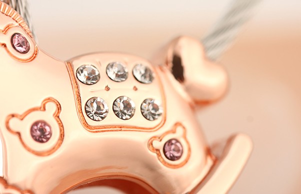 Rocking horse keychain