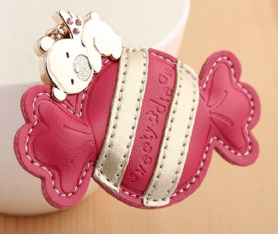 Sweets Leather keychain