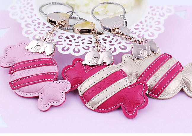 Sweets Leather keychain