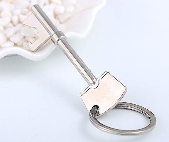 Retro-style key bottle opener keychain