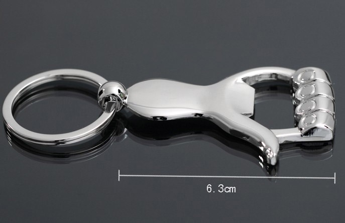 Palm bottle opener keychain