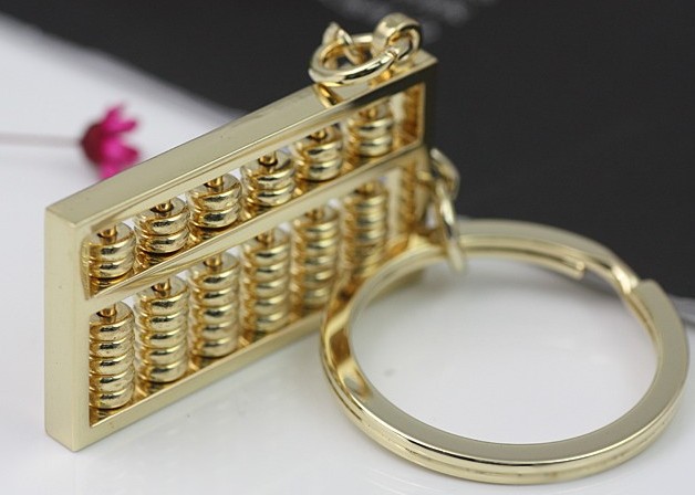 abacus alloy keychain