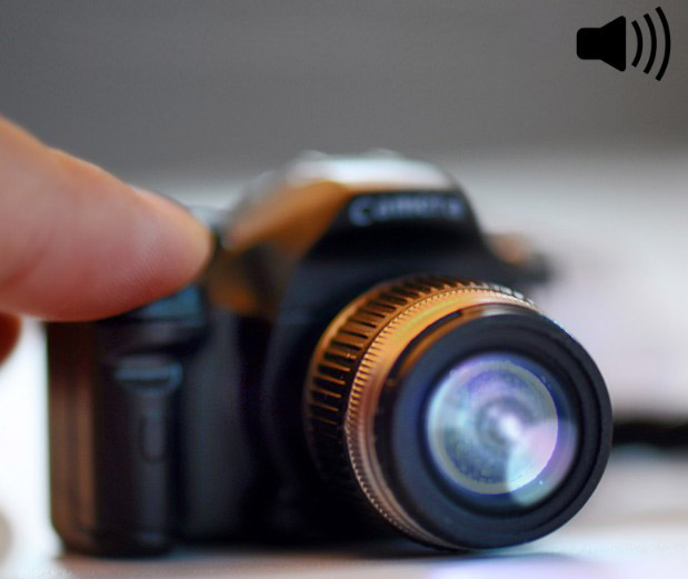 SLR camera keychain