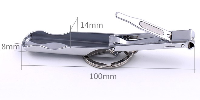 Nail scissors keychain