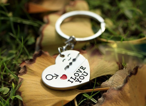 Open your heart key keychains