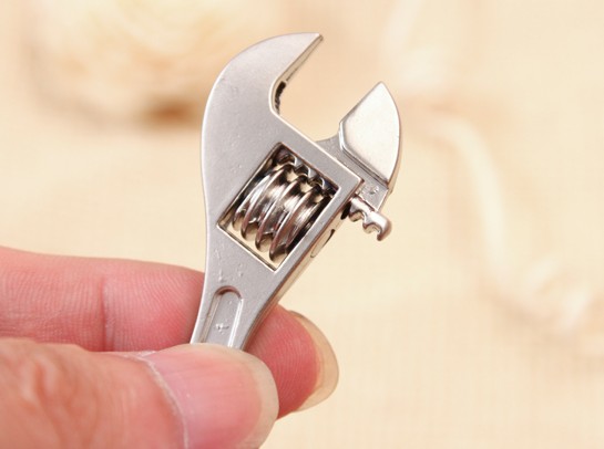 Zinc Alloy Mini wrench keychain