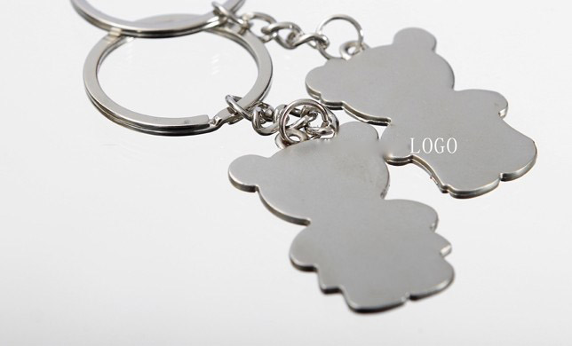 Chinese style bears couple keychains