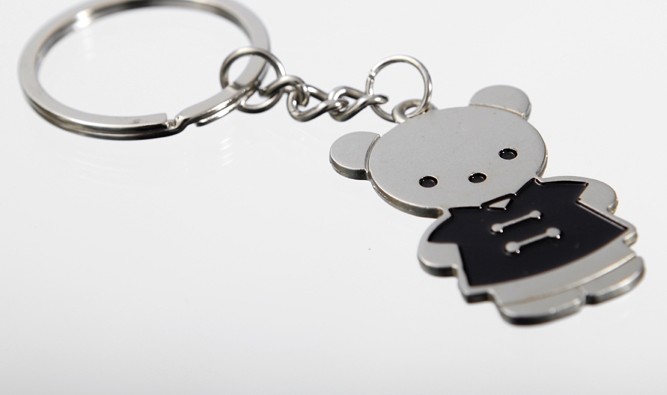 Chinese style bears couple keychains