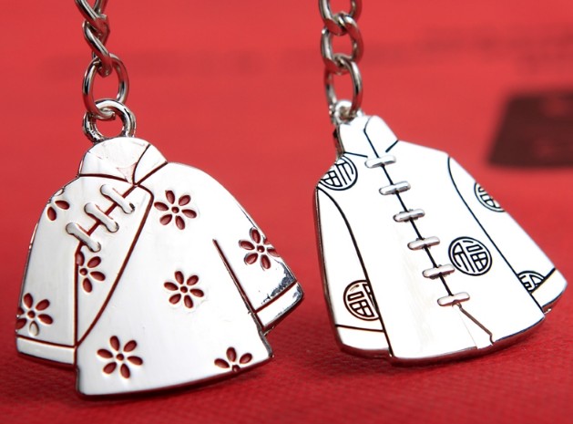 Chinese style clothes keychains