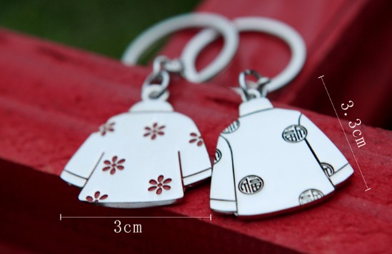 Chinese style clothes keychains