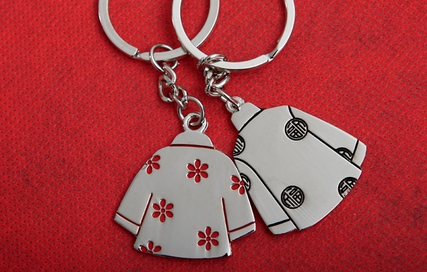 Chinese style clothes keychains