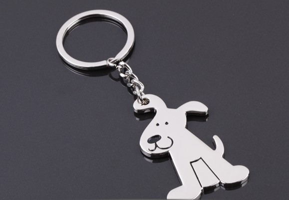 6cm alloy keychain dog