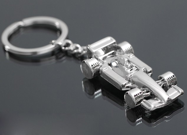 Mini F1 car keychain