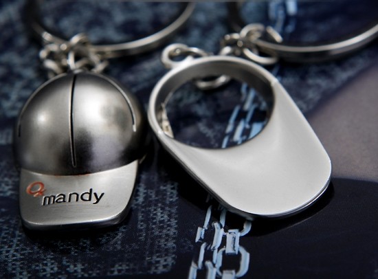 Baseball cap personality lovers keychains