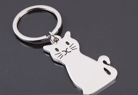 Best of luck cat keychain