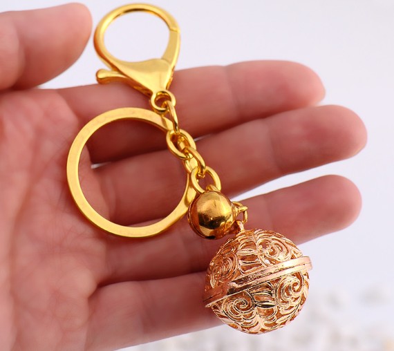Lobster clasp bell keychain