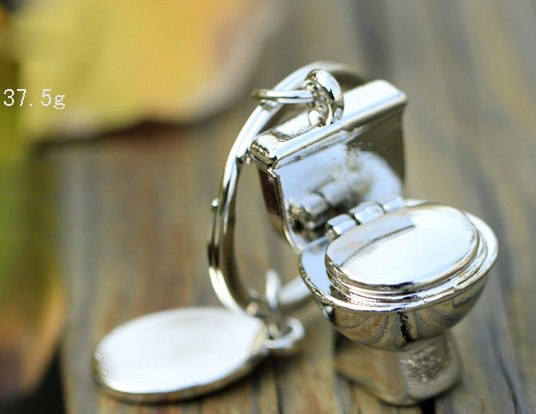 Mini toilet keychain