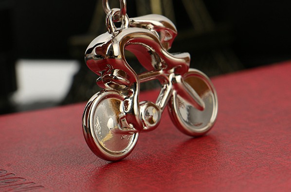 Bicycle exercise alloy keychain