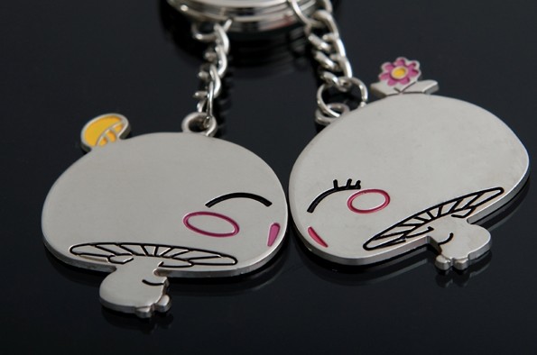 Mushrooms lovers keychains