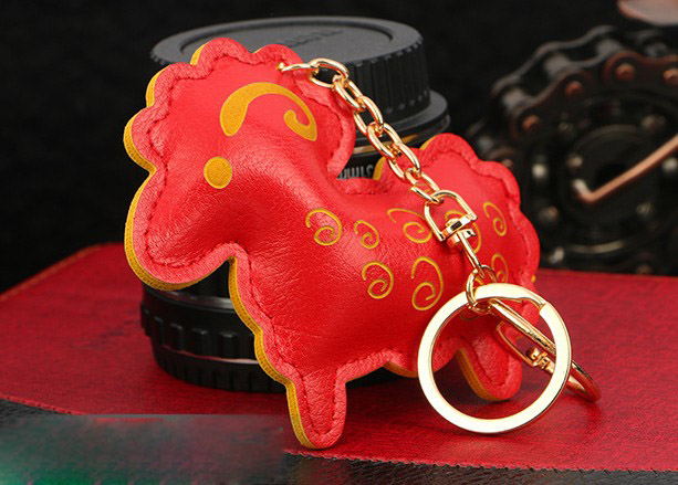 Cartoon sheep keychain