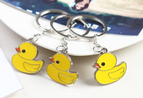 Yellow duck keychain