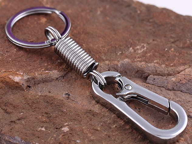 Spring alloy keychain