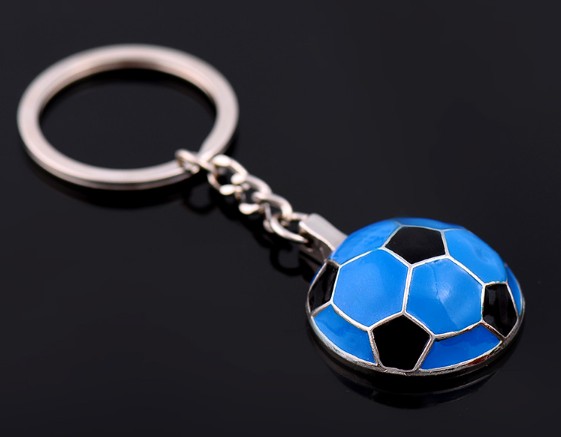 Personalized football keychain