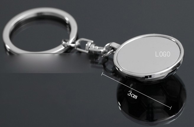 Personalized football keychain