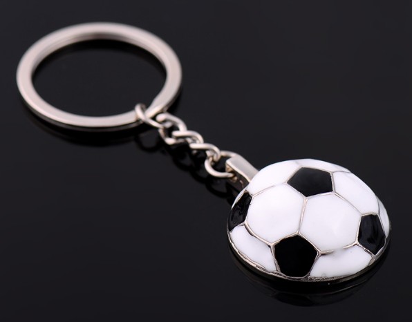 Personalized football keychain