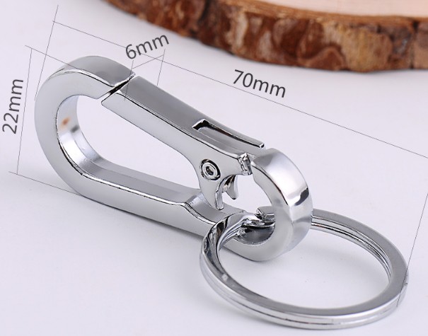 Alloy carabiner keychain