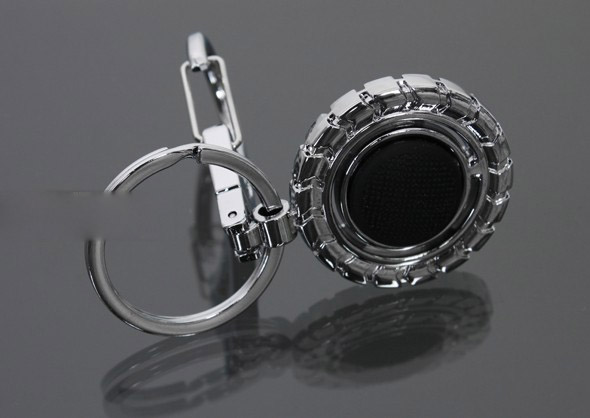 Car wheel LED keychain
