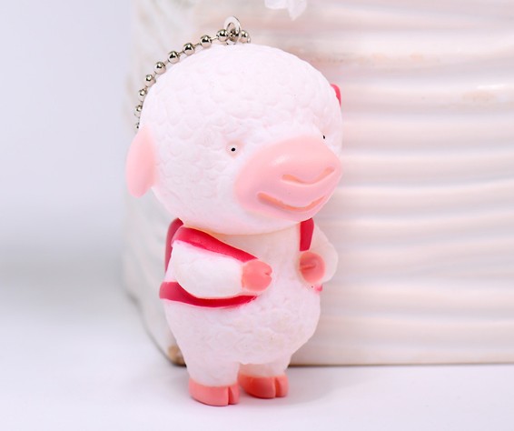Cartoon sheep keychain