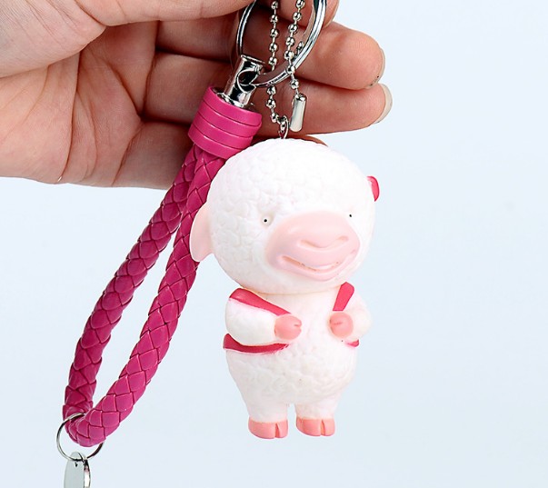 Cartoon sheep keychain