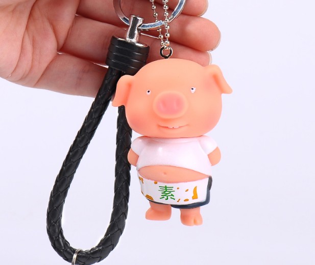 Cartoon sheep keychain