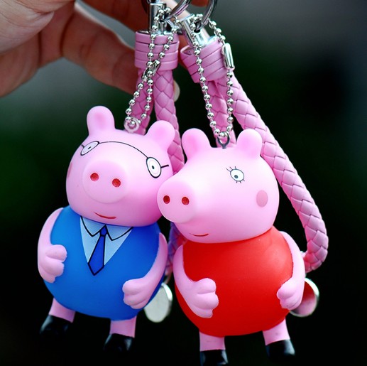 Cartoon pig keychain