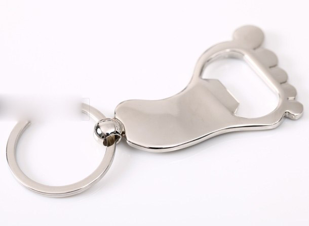 Feet bottle opener keychain