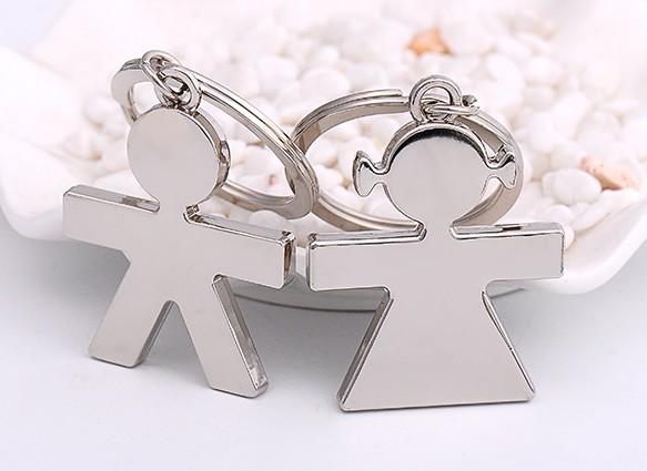 Boy and girl lovers keychains