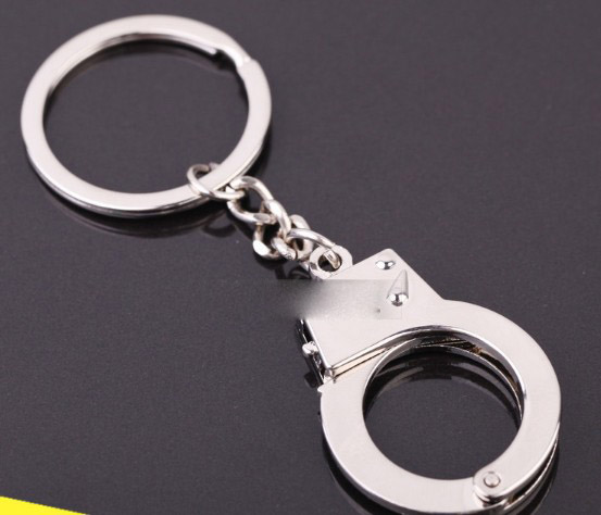 Mini handcuffs keychain